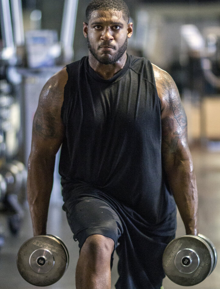 Athlète végane David Carter NFL